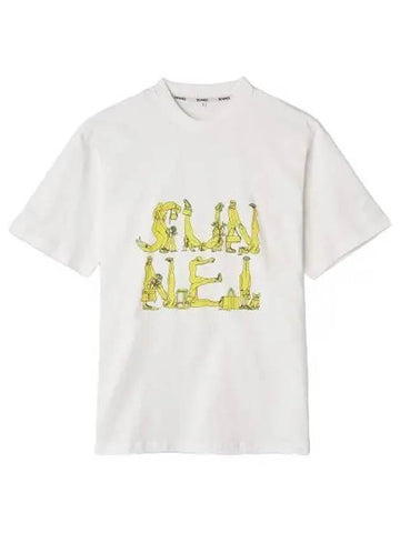 graphic logo short sleeve t shirt white tee - SUNNEI - BALAAN 1