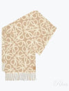 Anagram Scarf Beige White - LOEWE - BALAAN 2