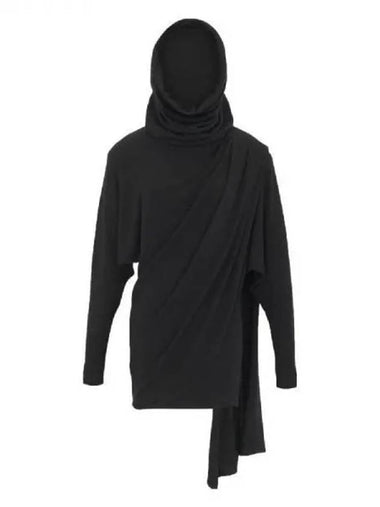 Drape wool hooded dress 271571 - SAINT LAURENT - BALAAN 1