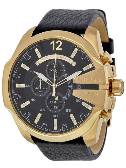 Men's Mega Chief Quartz Analog Watch Black - DIESEL - BALAAN 2