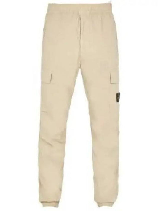 Stretch Cotton Tela Paracadute Cargo Straight Pants Sand - STONE ISLAND - BALAAN 2