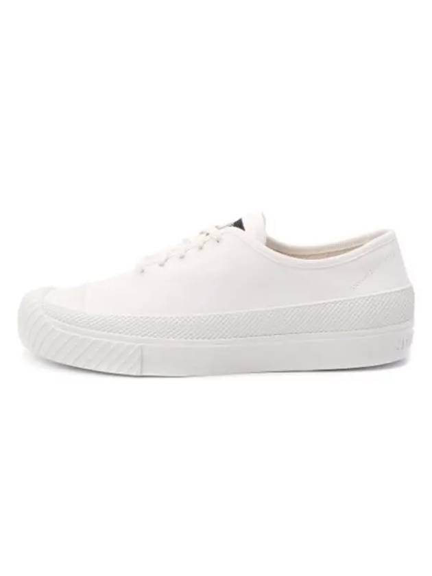 Waffen Patch Canvas Low Top Sneakers White - STONE ISLAND - BALAAN 3