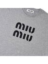 embroidered logo crop t-shirt MJN445 12YZ F0031 - MIU MIU - BALAAN 6