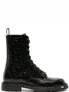 Explorer 2 Leather Ankle Boots Black - DIOR - BALAAN 2