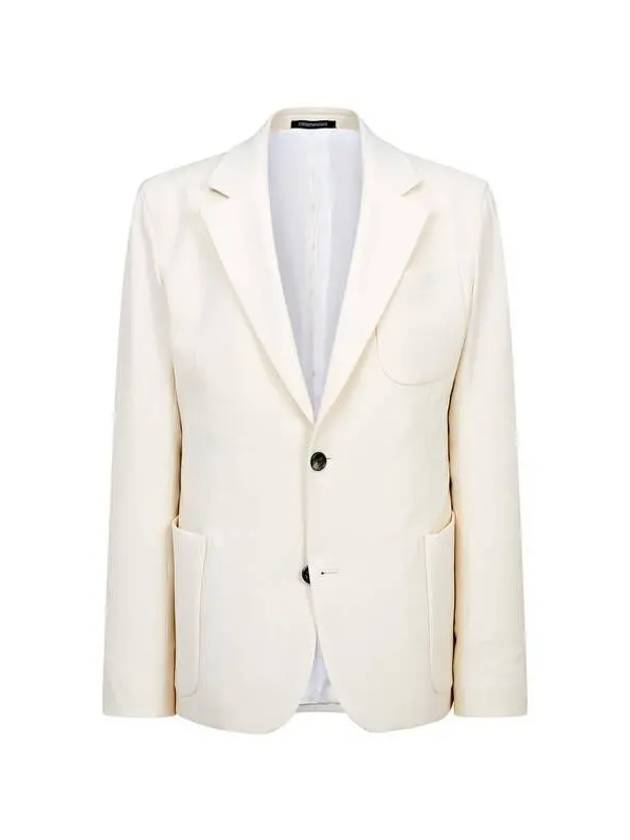 Men s Easy No Cheat Single Jacket Ivory - EMPORIO ARMANI - BALAAN 1