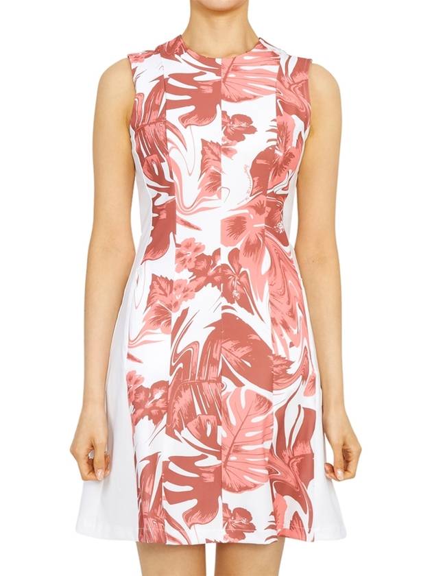 Jasmin Print Golf Short Dress Pink - J.LINDEBERG - BALAAN 2