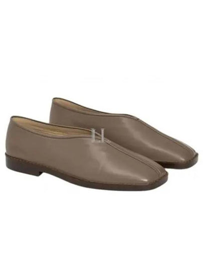 Square Toe Flat Five Loafer Slippers Beige - LEMAIRE - BALAAN 2