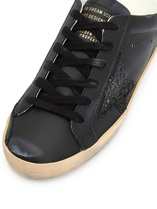 Superstar Glitter Star Low Top Sneakers Black - GOLDEN GOOSE - BALAAN 9