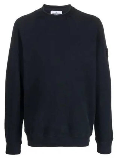 Stretch Cotton Fleece Mock Turtleneck Sweatshirt Navy - STONE ISLAND - BALAAN 2