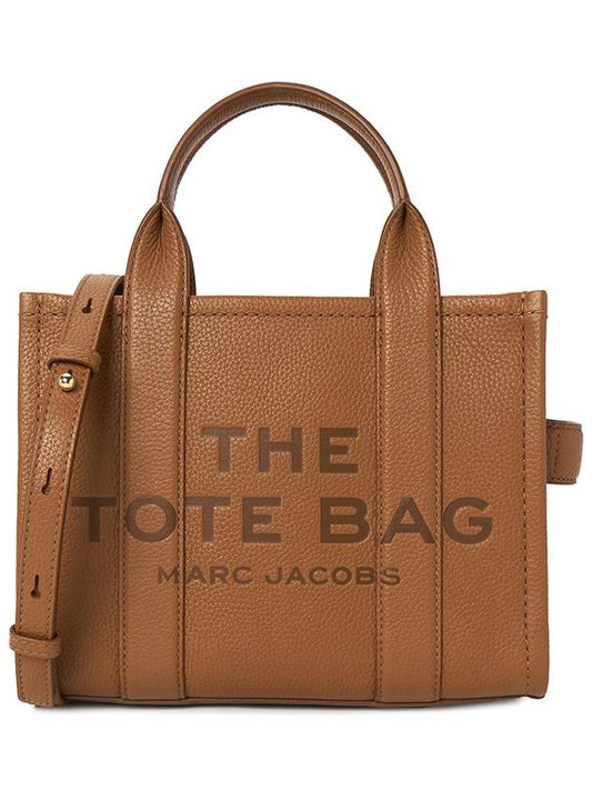 Small Leather Tote Bag Brown - MARC JACOBS - BALAAN 2