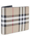 Vintage Check Half Wallet Beige - BURBERRY - BALAAN 3