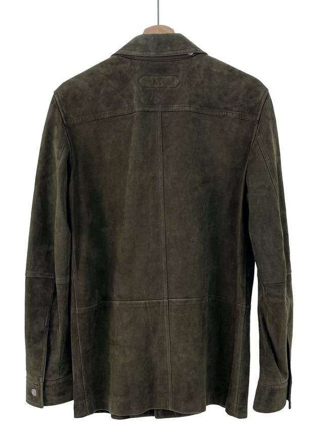 48 Lambskin Suede Shirt Trucker Work Jacket - TOM FORD - BALAAN 3