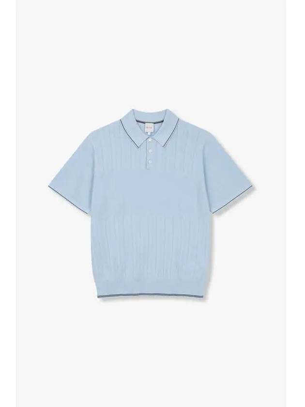 Multi tissue cotton polo knit light blue - PAUL SMITH - BALAAN 1