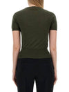 ORB Logo Short Sleeve Knit Top Green - VIVIENNE WESTWOOD - BALAAN 4