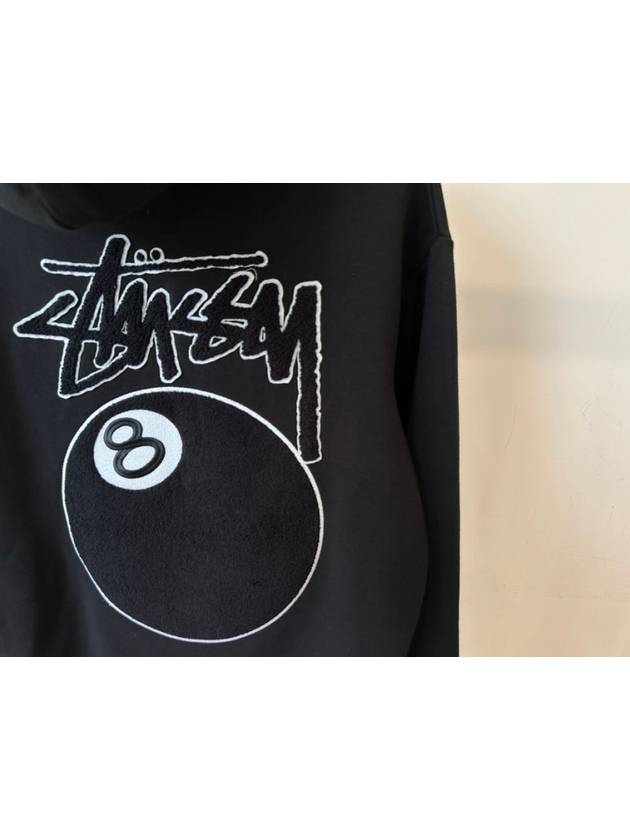 8 Ball Cotton Hoodie Black - STUSSY - BALAAN 5