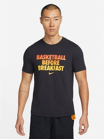 01 DN2985 010 Dry Fit Basketball T Shirt Black - NIKE - BALAAN 1