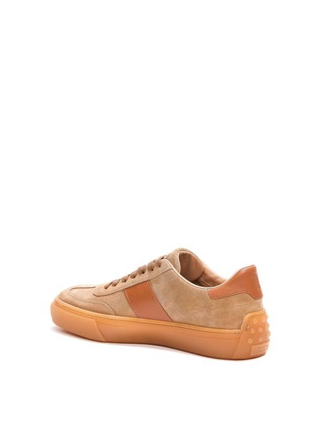 Embossing Logo Suede Low Top Sneakers Brown - TOD'S - BALAAN 4