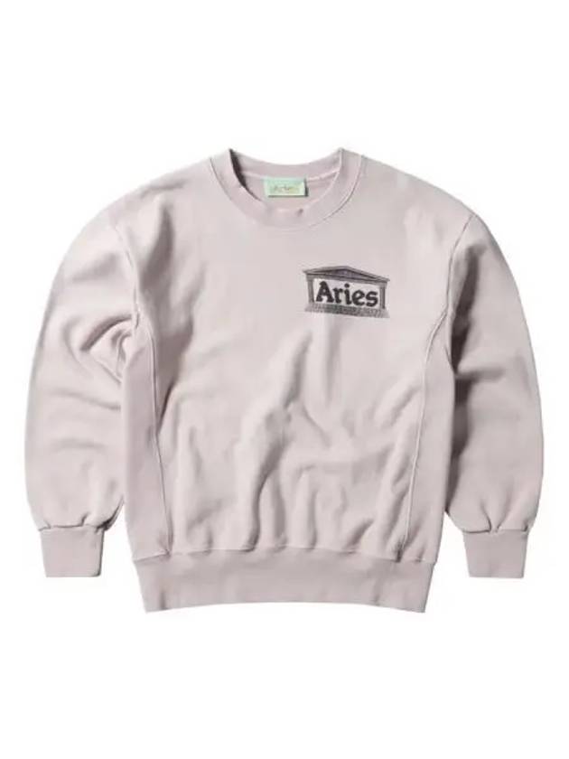 Aries Aged Premium Temple Crew Neck Lilac - ARIES - BALAAN 1