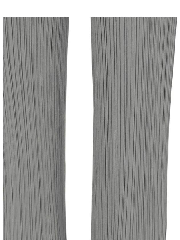 Pleated Basic Straight Pants Grey - ISSEY MIYAKE - BALAAN 6