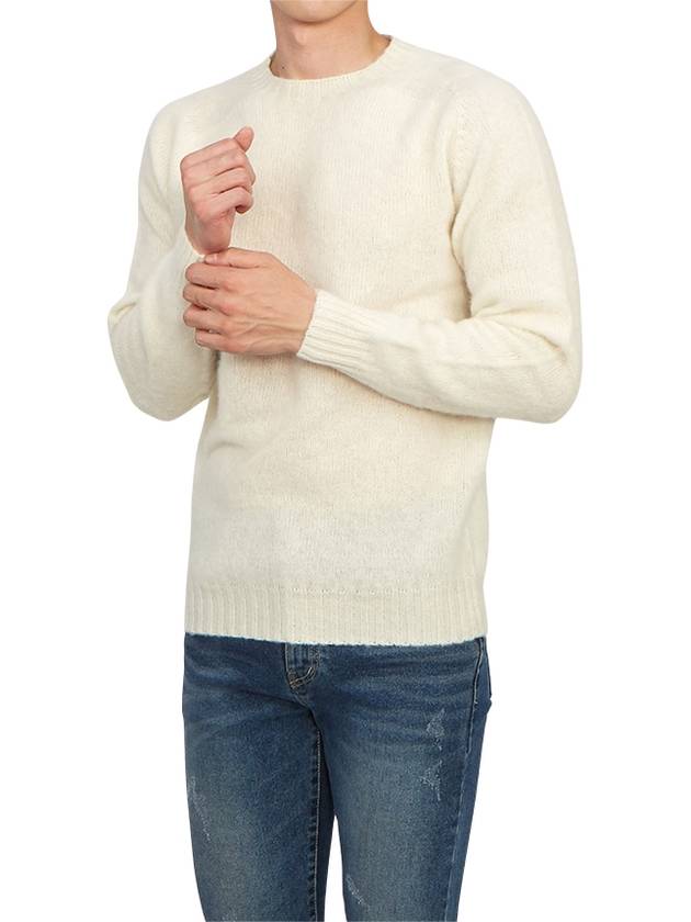 Shaggy Dog Men's Knit M3834 7 WINTER WHITE - HARLEY OF SCOTLAND - BALAAN 4