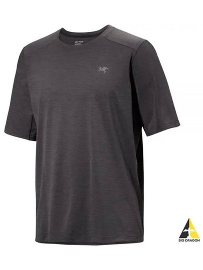 Cormac Crew Neck Short Sleeve T-Shirt Black Heather - ARC'TERYX - BALAAN 2