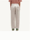 Women's Logo Patch Track Pants Pale Gray - AUTRY - BALAAN 3