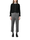 Crew Neck Cashmere Crop Cardigan Black - THOM BROWNE - BALAAN 1