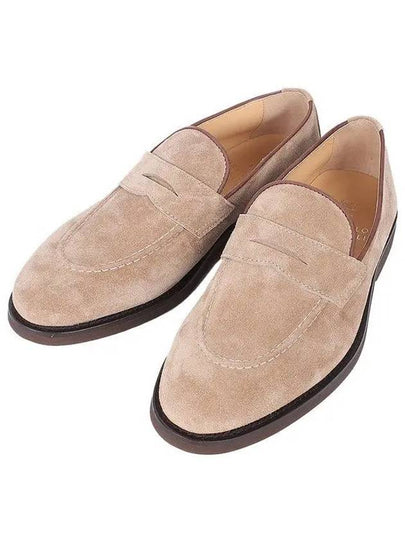 Penny Suede Loafers Beige - BRUNELLO CUCINELLI - BALAAN 2