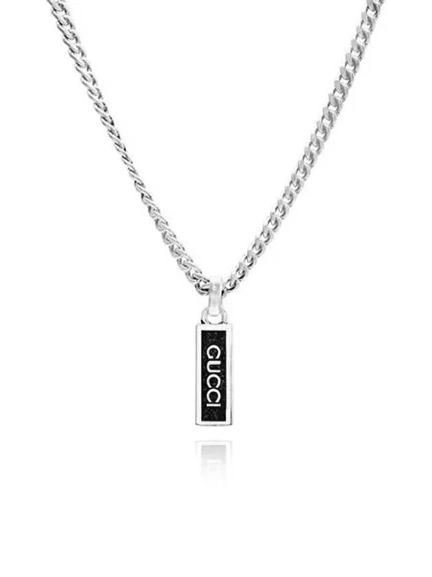 Enamel Pendant Necklace Silver YBB678714003 - GUCCI - BALAAN 2