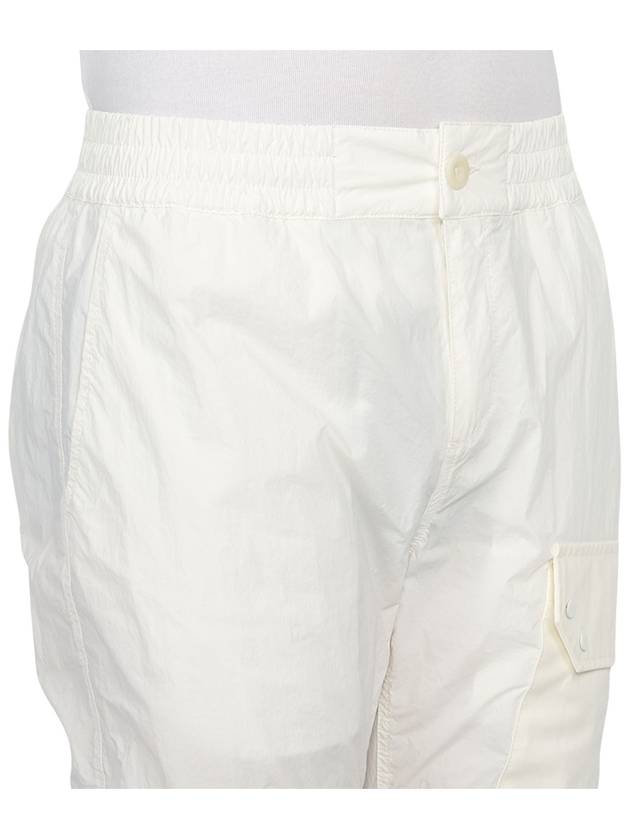 Men's Snap Pocket Cargo Straight Pants White - TEN C - BALAAN 10