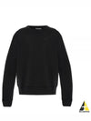 Face Logo Applique Cotton Sweatshirt Black - ACNE STUDIOS - BALAAN 2