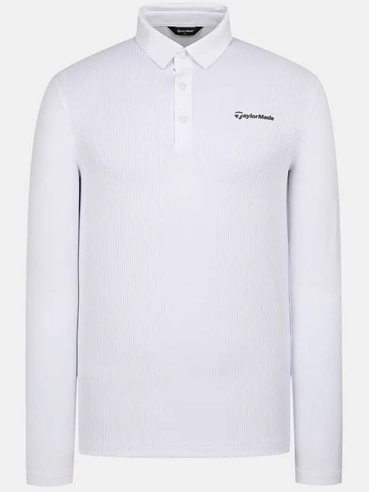 Men s Vertical Tissue Collar T Shirt TMTYM3141 100 - TAYLORMADE - BALAAN 2