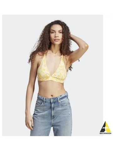 adidas AOP bralette yellow IU0643 - ADIDAS - BALAAN 1