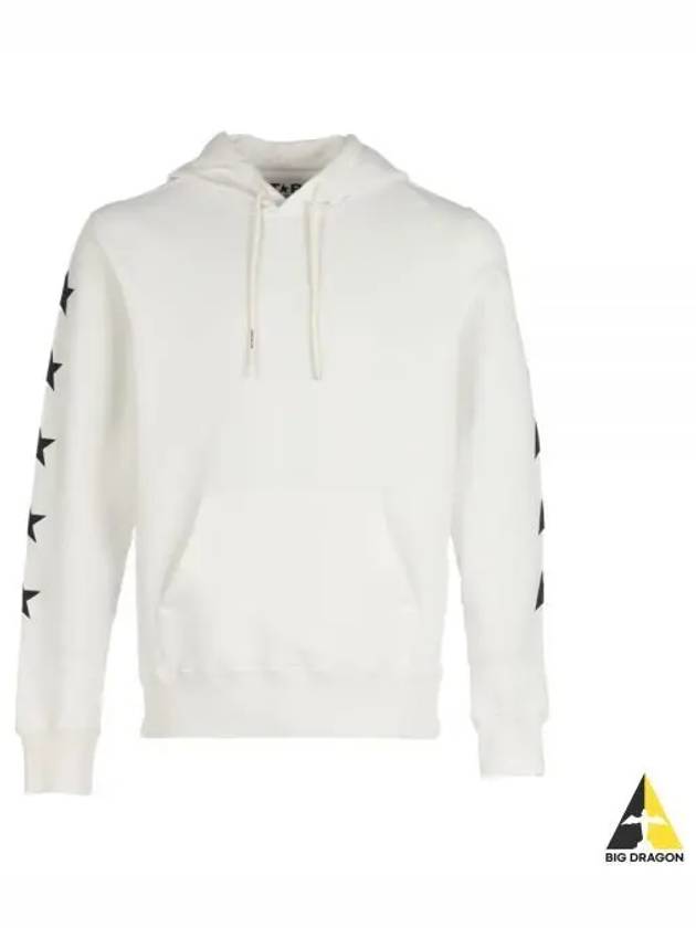 Side Back Star Patch Hoodie White - GOLDEN GOOSE - BALAAN 2