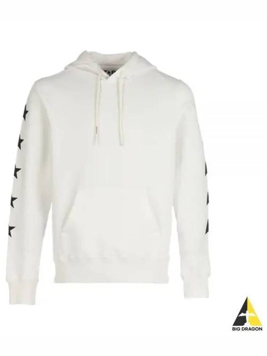 Side Back Star Patch Hoodie White - GOLDEN GOOSE - BALAAN 2