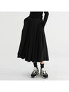 Banded pleated skirt BLACK - STAY WITH ME - BALAAN 1