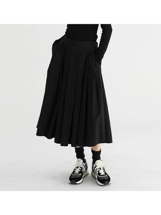 Banded pleated skirt BLACK - STAY WITH ME - BALAAN 1