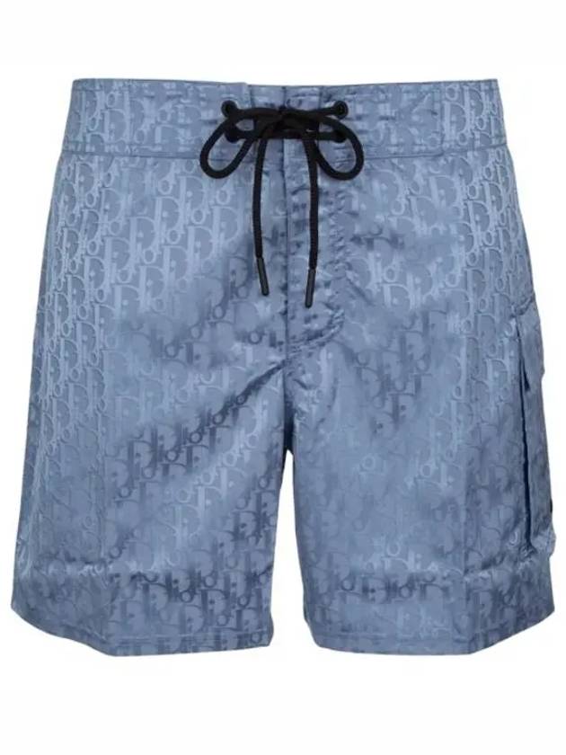 Oblique Parley Swim Shorts Blue - DIOR - BALAAN 2