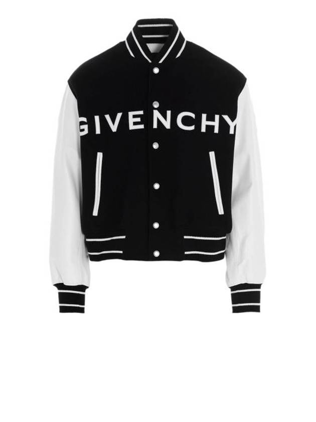 College Varsity Bomber Jacket Black - GIVENCHY - BALAAN 2