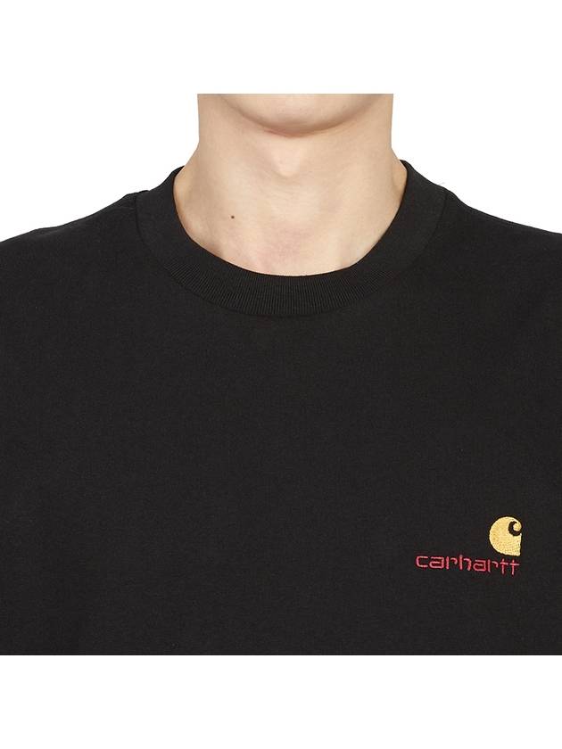 American Script Short Sleeve T-Shirt Black - CARHARTT WIP - BALAAN 7