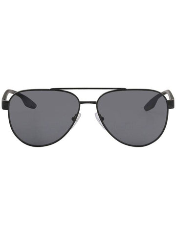 Eyewear Logo Polarized Sunglasses Black Grey - PRADA - BALAAN 1