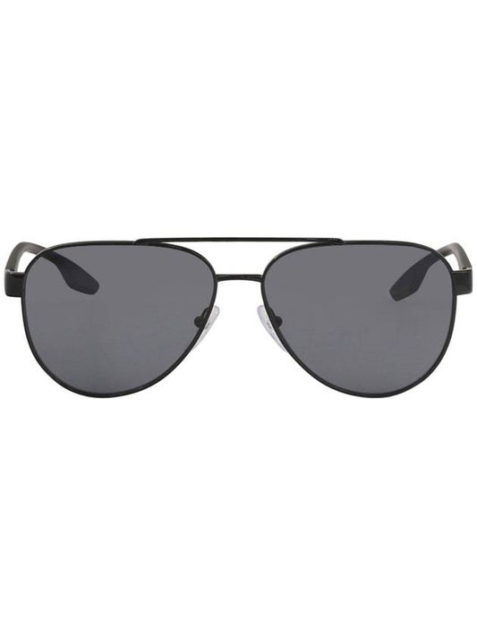 Eyewear Logo Polarized Sunglasses Black Grey - PRADA - BALAAN 1