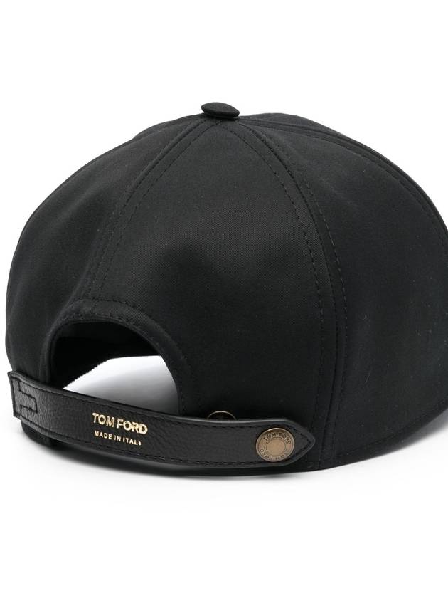 Embroidered Logo Ball Cap Black - TOM FORD - BALAAN.