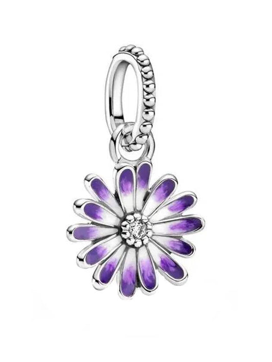 Daisy Dangle Charm Sterling Silver Purple - PANDORA - BALAAN 1