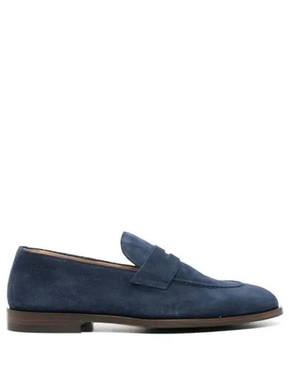 Suede Penny Loafers Midnight Blue - BRUNELLO CUCINELLI - BALAAN 2