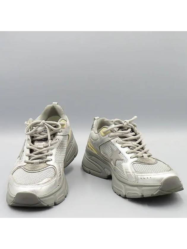 GMF00724 Silver Gray Light Star Sneakers Size 40 - GOLDEN GOOSE - BALAAN 2