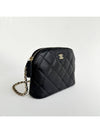 CC Logo Mini Pouch Cross Bag Black - CHANEL - BALAAN 3