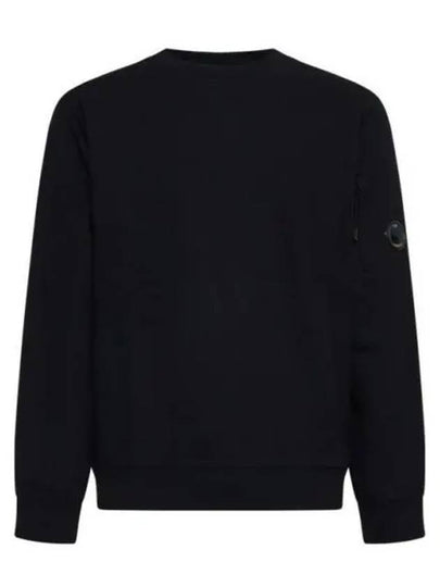 Diagonal Raised Fleece Lens Sweatshirt Black - CP COMPANY - BALAAN 2