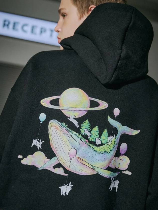 DTP Harbor Whale Hoodie Black - CPGN STUDIO - BALAAN 2