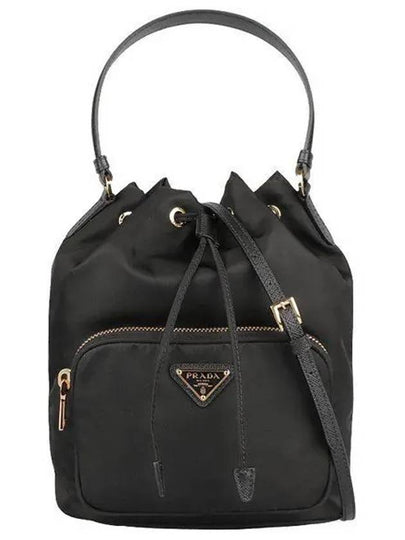 Duet Re-Nylon Bucket Bag Black - PRADA - BALAAN 2